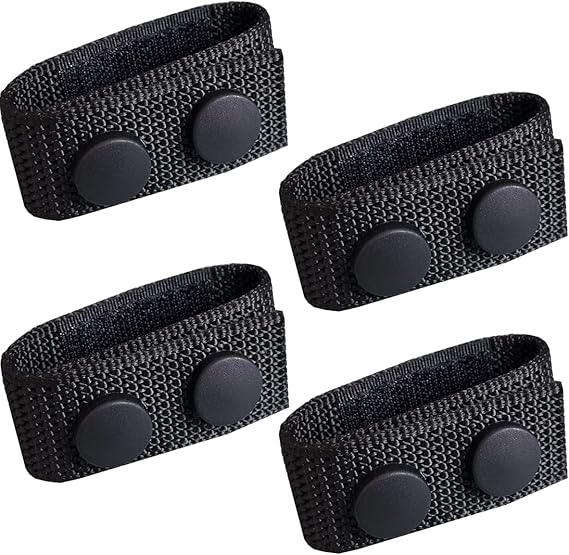 WOJOJOP 4 Pcs Belt Keepers Nylon Duty Belt Keepers Security