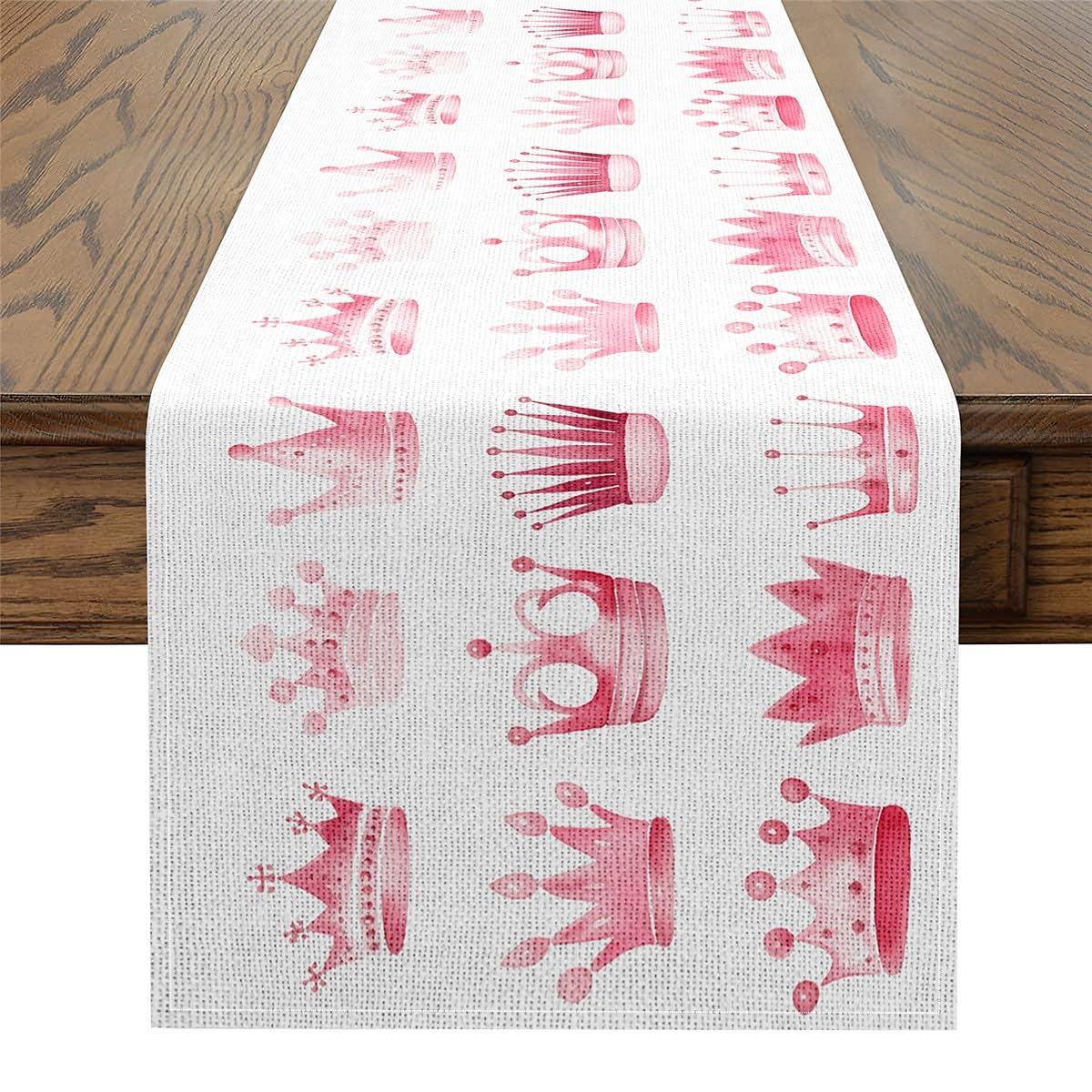 Chemin de table couronne rose romantique pour décoration de repas de fête féerique