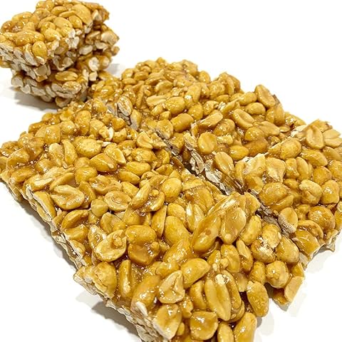 NY SPICE SHOP Peanut Honey Bars - 1 Pound Peanut Crunch Bars - Honey Peanut Candy - Healthy Protein Snacks - Honey Peanut Bar - Delicious Peanut Bars - Sweet Energy Bars - Dried Roasted Peanut Bar Cover