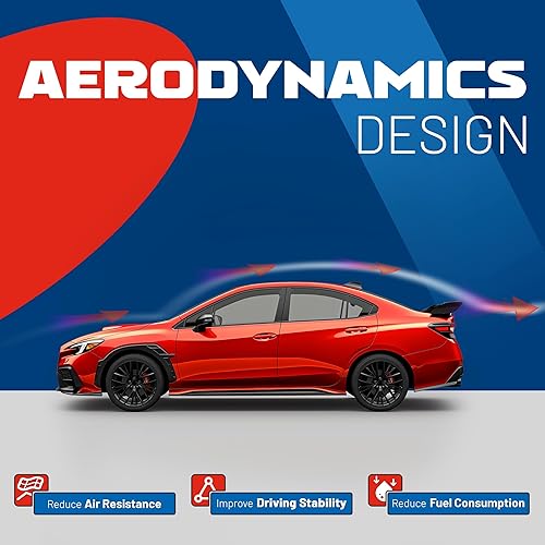 Miniatura 5 de KUAFU Alerón trasero para maletero compatible con Subaru WRX y WRX STI 2015-2021 de 4 puertas Sedan tapa trasera del maletero - Negro brillante