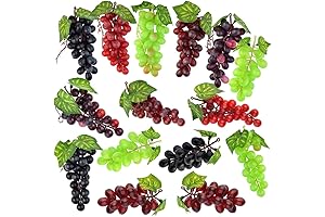 Uvas Artificiales para Decorar Primera Comunión - 15 Piezas de Uvas Artificiales...