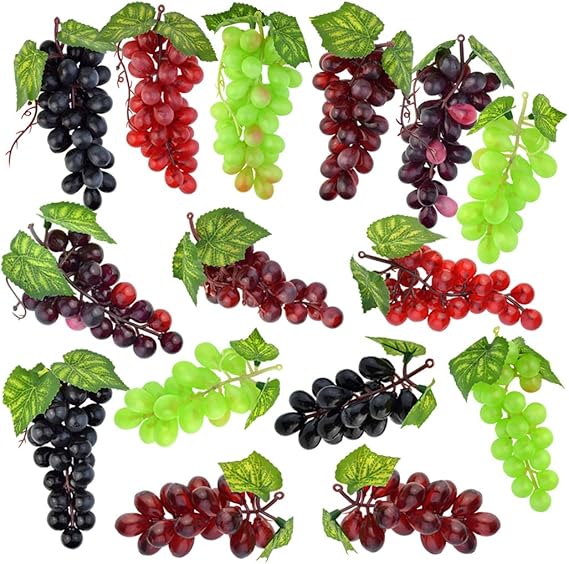 15pcs Artificial Grape Large Lifelike Artificial Grapes