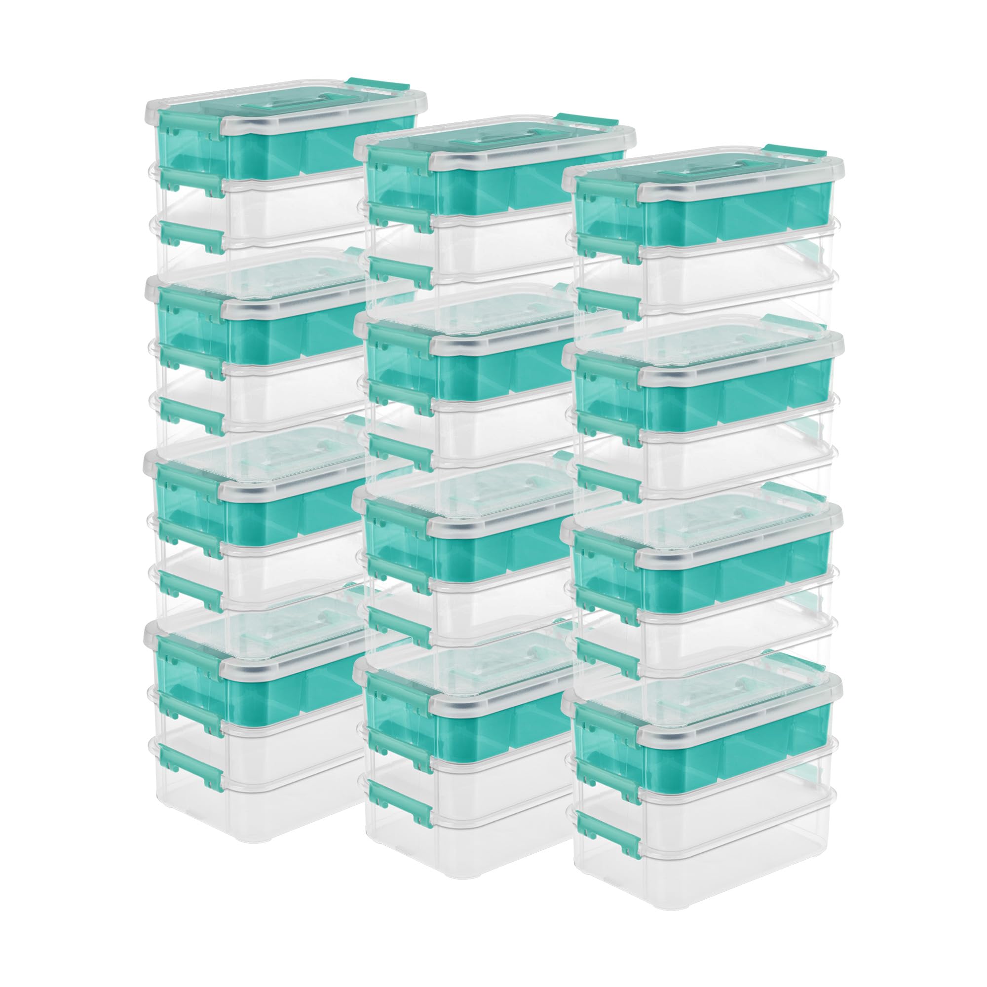 Amazon.com - Sterilite 12 Pack Plastic Storage Box Container, 3