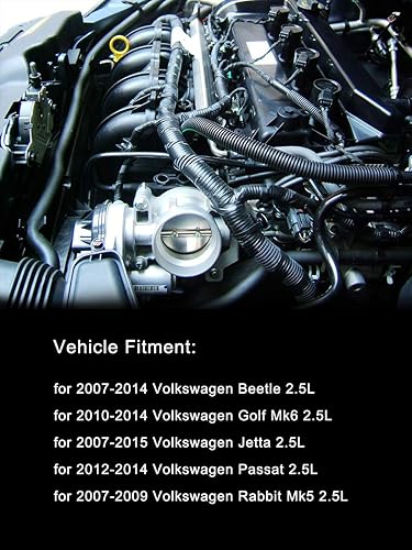 Miniatura 2 de Cuerpo del acelerador para VW Volkswagen Jetta Beetle Rabbit Golf Passat modelos años 2008-2014 2.5L OEM # 07K133062A