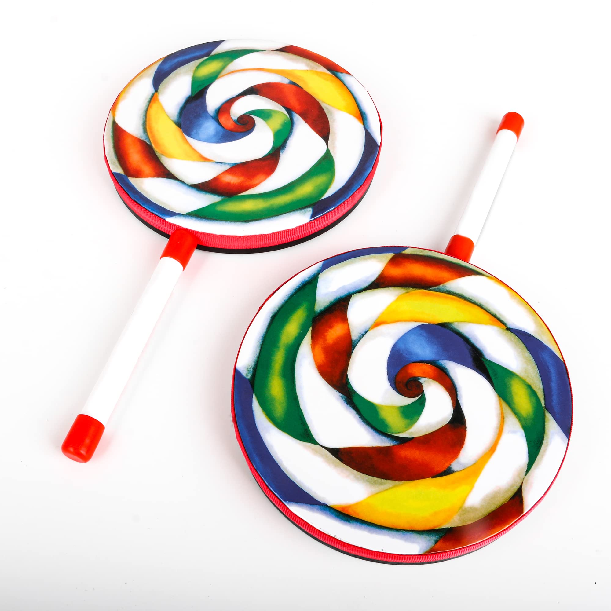 5PCS Lollipop Form Hand Trommel 200MM Hand Trommel Musikinstrumente Multicolor