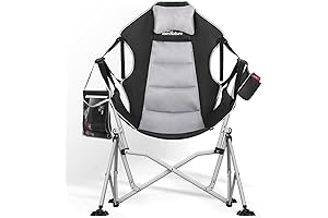 Hammock Camping Chairs for Adults, Easy-Fold Design, Multiple Adjustable Positions & Two Large Pockets