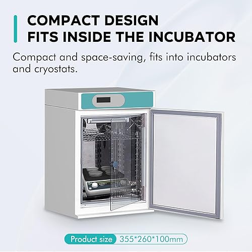 Miniatura 4 de LABFISH - Agitador orbital digital, velocidad ajustable, 40-200 RPM, placa de trabajo de 9.85 x 9.85 pulgadas, capacidad de 4.4 lbs, agitador