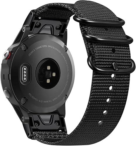 Fintie Correa de 0866in compatible con Garmin Fenix 7Fenix 6Fenix 5 correa deportiva de nailon tejido suave Quickfit compatible con Garmin Fenix 6