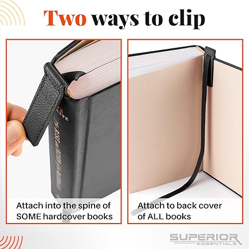 Miniatura 3 de Marcapáginas magnético de cuero auténtico, marcapáginas bíblicas de cinta larga para amantes de los libros, amplifica tu amor por los libros con