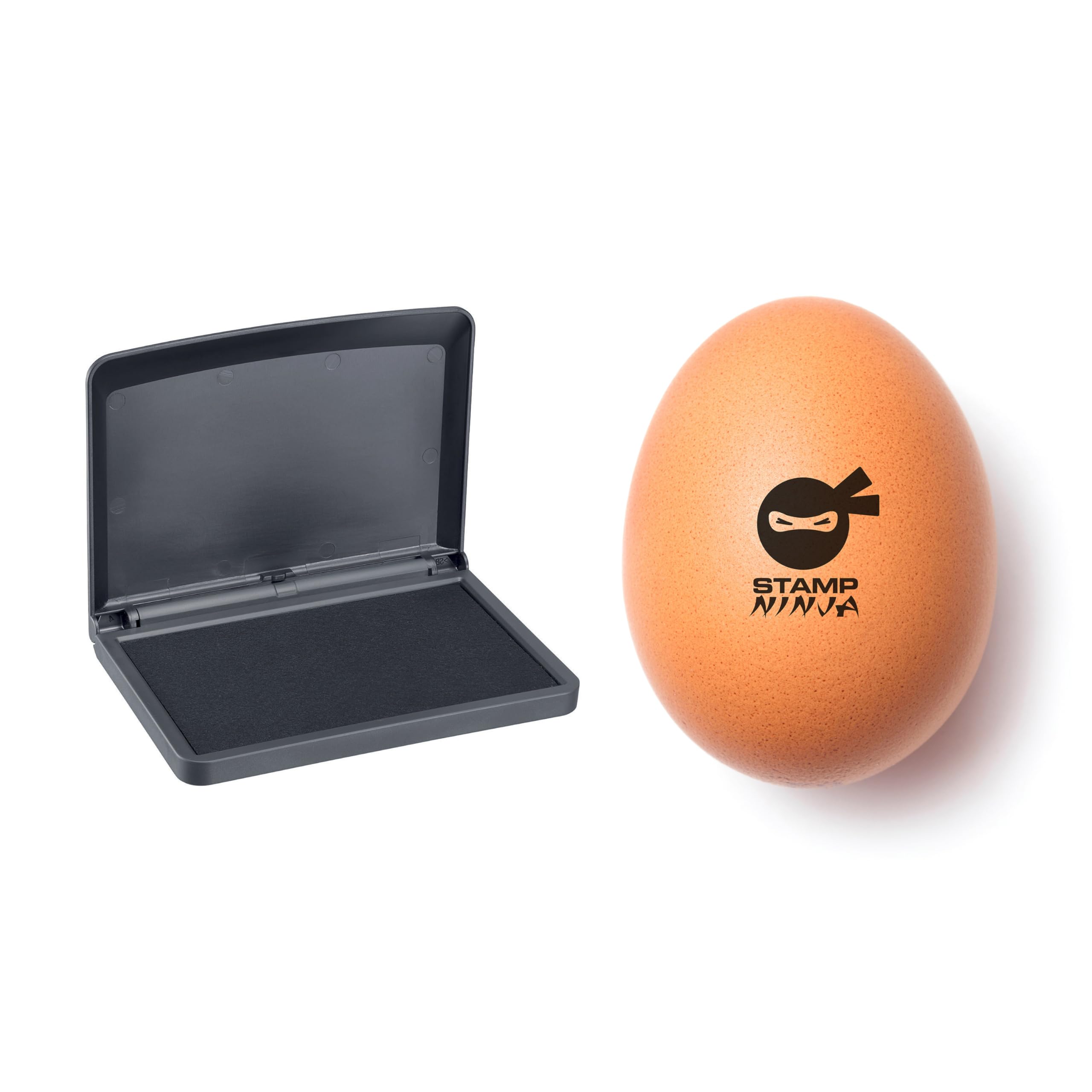 Food Safe Egg Marking Ink Pad for Hand Stamps – Non-Toxic Poultry & Chicken Egg Ink (Black Ink)