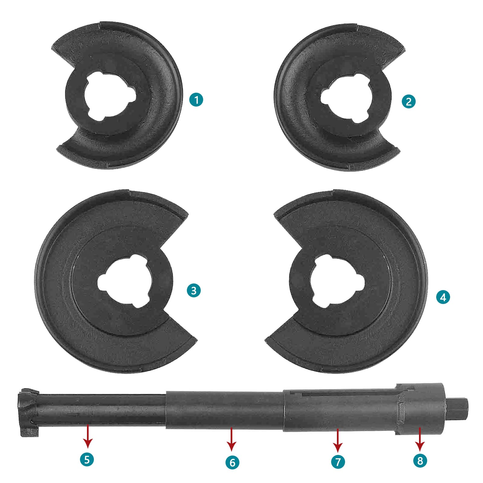 DAYUAN Tensor de muelles interiores para coche, herramienta compatible con Mercedes W201 W203 W124 W126