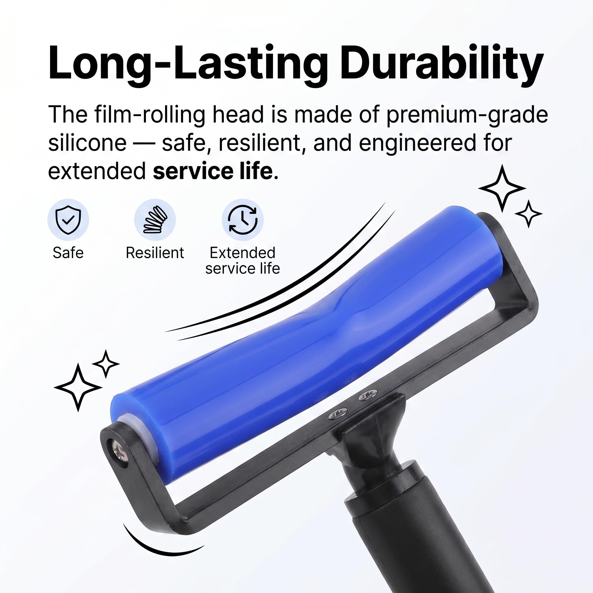 12 Inch Silicone Manual Roller Anti-Static Cleaner Tool,Unde -7