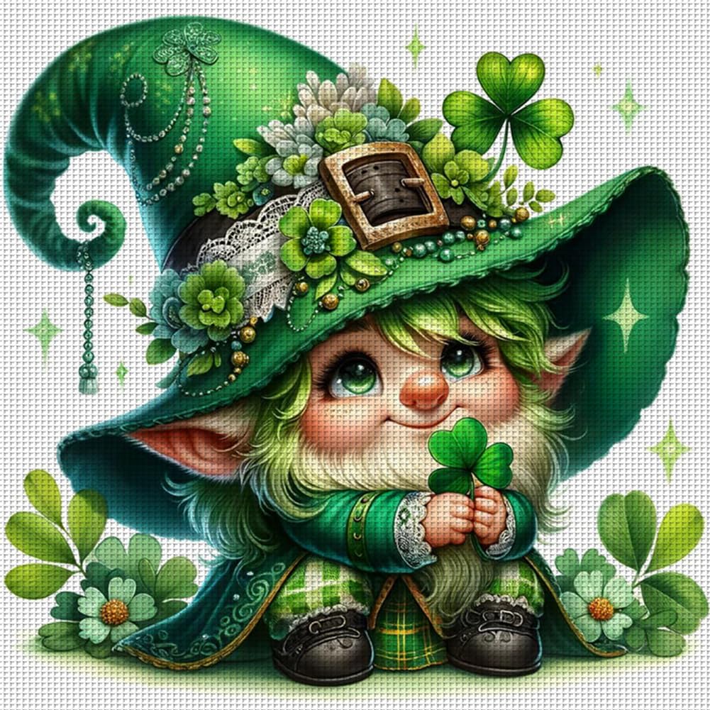 Hi-Y2Kgirls Gnome Stamped Cross Stitch Kits- 11CT Cross Stitch Kits for Beginners Adults Needlepoint Cross-Stitch, Gnome Patterns Needlecrafts Embroidery Kits Arts Crafts