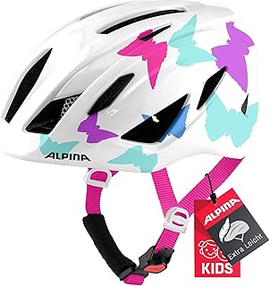 Alpina PICO - Leichter, Optimal Klimatisierter & Bruchfester Fahrradhelm mit Fliegennetz Für Kinder, optional mit Licht