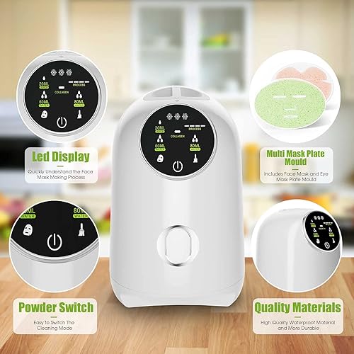 Miniatura 4 de AFDEAL Máquina de mascarillas faciales, fabricante de mascarillas faciales para colágeno, frutas y verduras, máquina automática para el hogar,