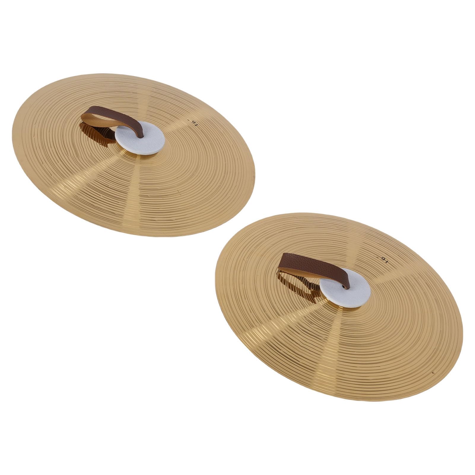 POENVFPO Platillo de Mano de Aleación de Alta Dureza de 16 Pulgadas para Interpretación de Banda, Calidad de Sonido Superior, Adecuado para Principiantes, Estudiantes y Profesionales, Platillo de