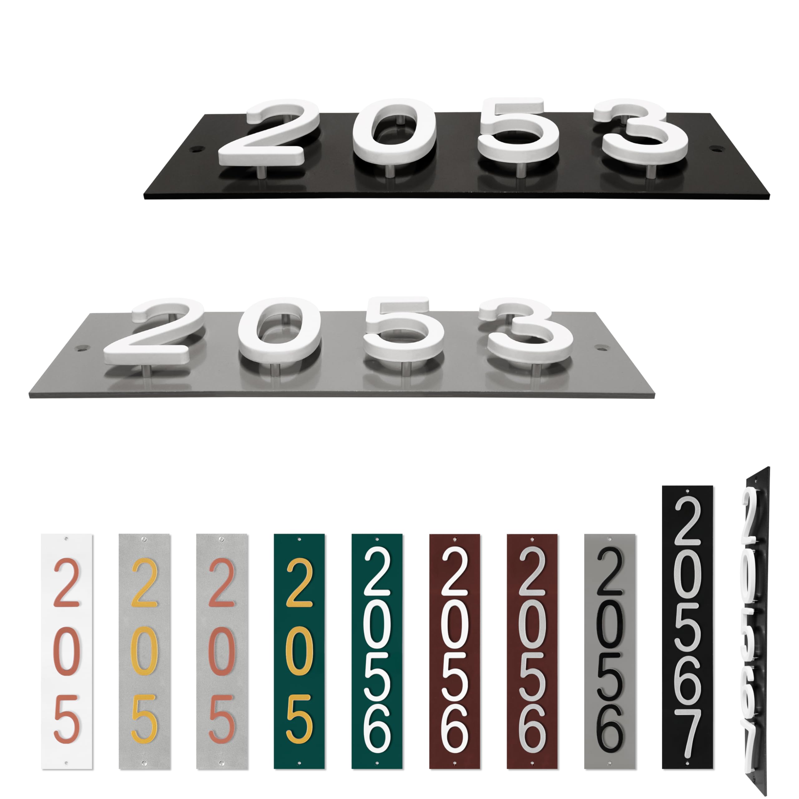 AMGO Personalized House Numbers Address Plaque