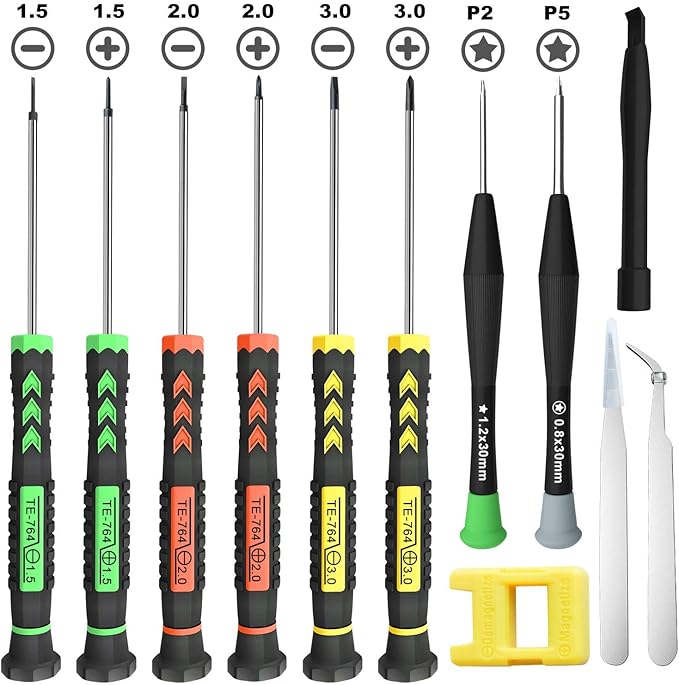 Screwdriver Set, 12 Pcs Small Screwdriver Set with Flathead