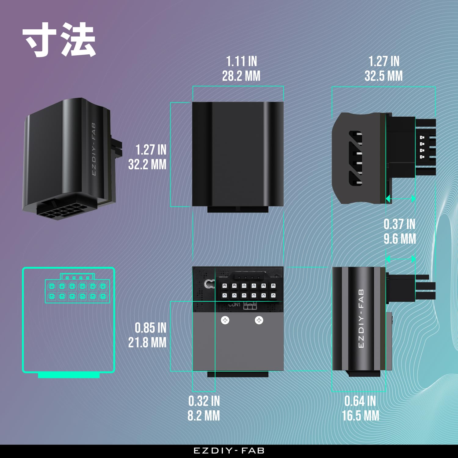 Amazon.co.jp: EZDIY-FAB 12VHPWR 12+4ピン 90度角度コネクタ