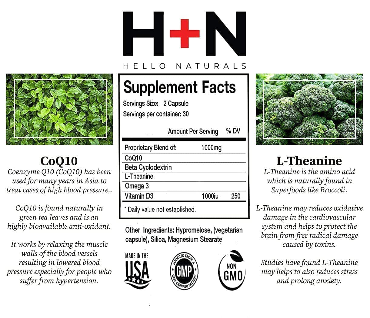 Buy High Blood Pressure Support Supplements with CoQ10 Lower Your BP