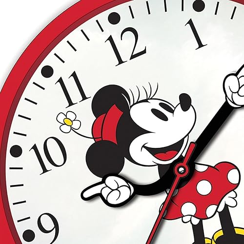 Miniatura 2 de Accutime Minnie Mouse Reloj Retro Manos 10" Reloj de pared