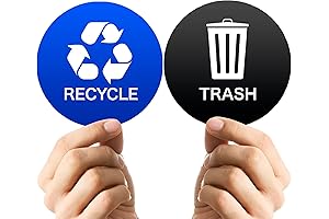 Enhance Your Waste Management: Vinyl Recycle and Trash Stickers for Effortless Disposal