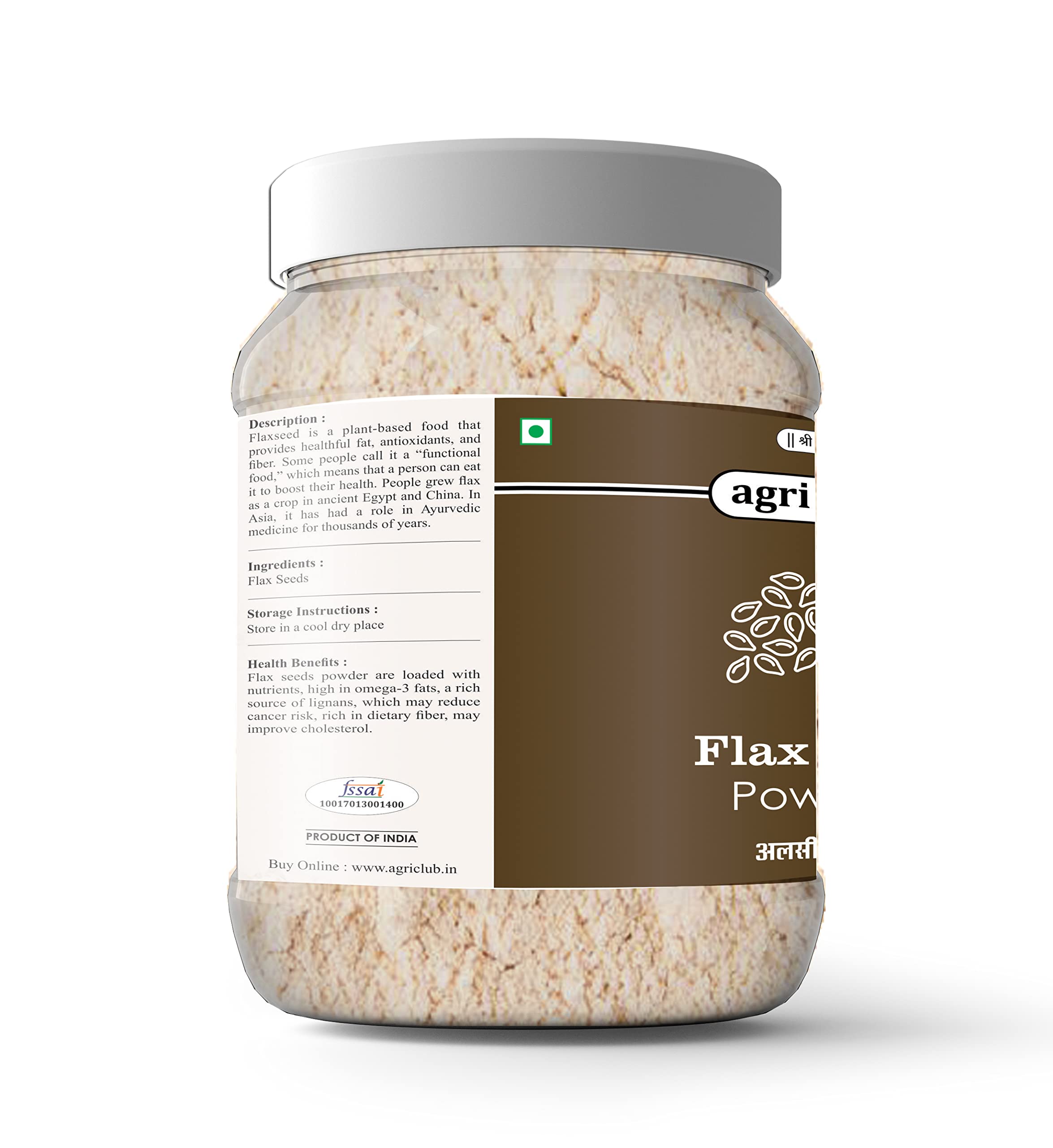 Agri Club Flax Seed Powder 500gm - Image 2 thumbnail