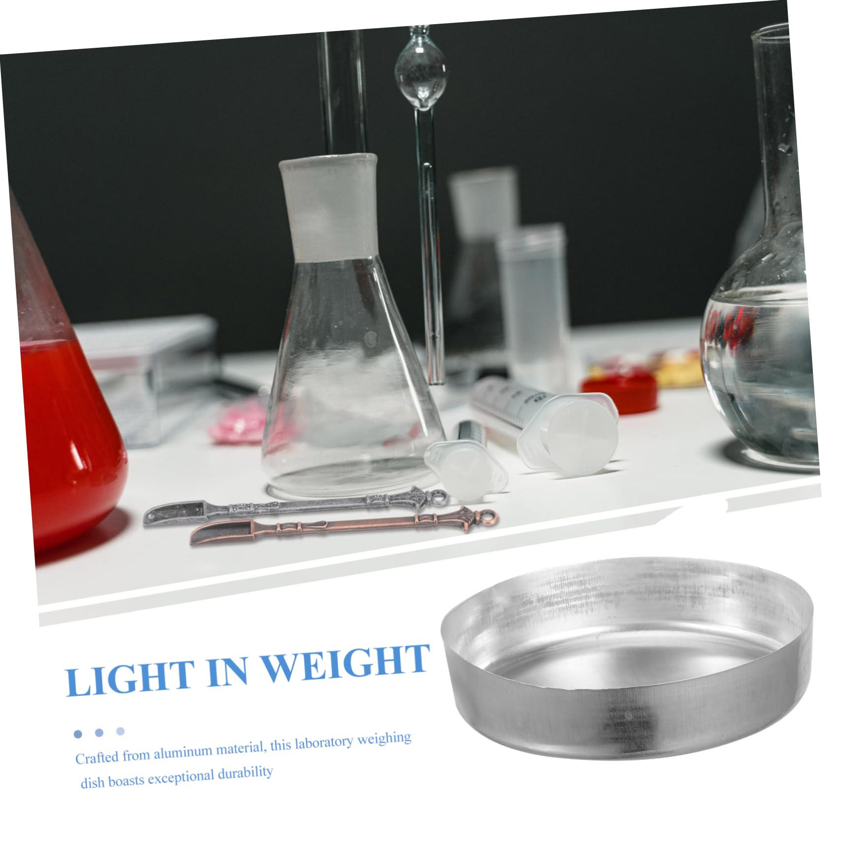 iplusmile 40pezzi Piatto Di Pesatura Da Laboratorio Vassoi Per Polveri Design Con Fondo Piatto Per Misurazioni Stabili e Accurate Attrezzatura Per Laboratorio Indispensabile Misurazioni Di