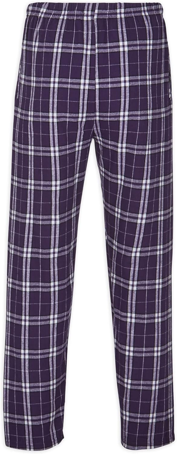 Boxercraft NCAA Mens Men's Harley Flannel Pants, NCAA Officially Licensed College Pajama Pant