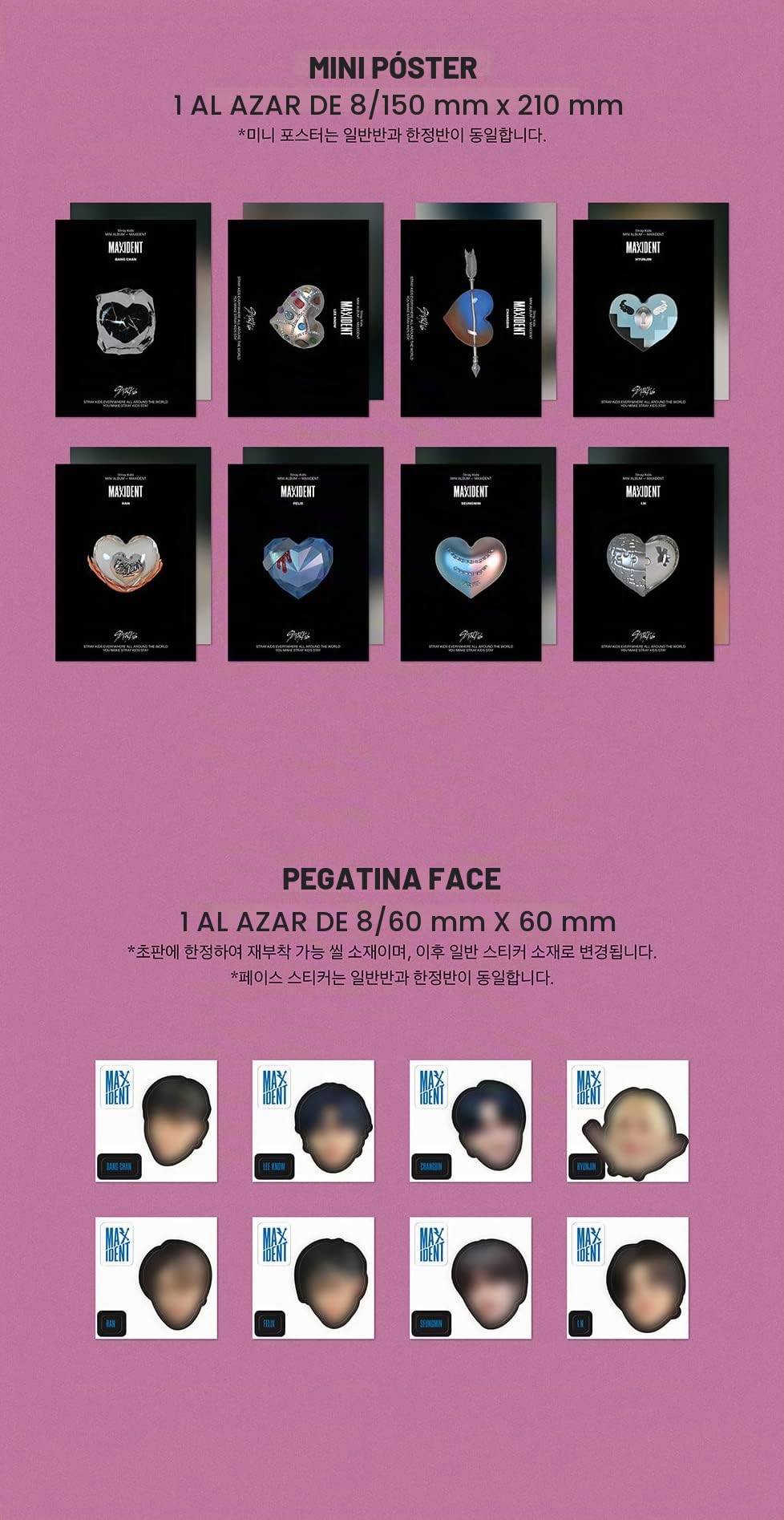 STRAYKIDS SKZ - 7TH MINI ALBUM MAXI DENT, [SET : T-CRUSH VERSION + HEART VERSION]