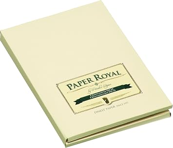 Rossler 2234831008 A6/C6 Royal Laid Paper Card Set - Chamois