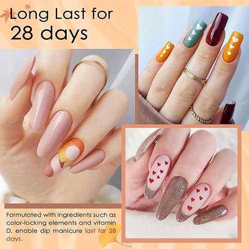 Miniatura 4 de Lavender Violets 94 piezas de polvo de inmersión para uñas, 30 colores acrílicos para uñas con juego de líquido de inmersión para uñas y herramienta