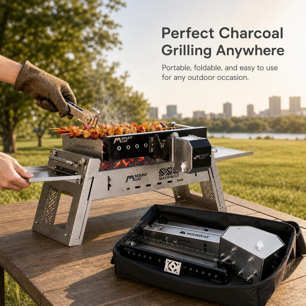 Barbecue à Charbon Pliable Portable