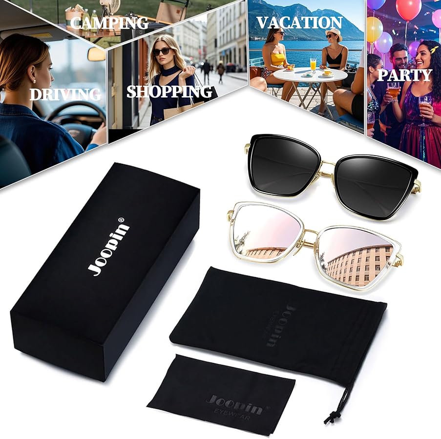 Amazon.com: Joopin Oversized Cateye Sunglasses Fashion Cat Eye Sun
