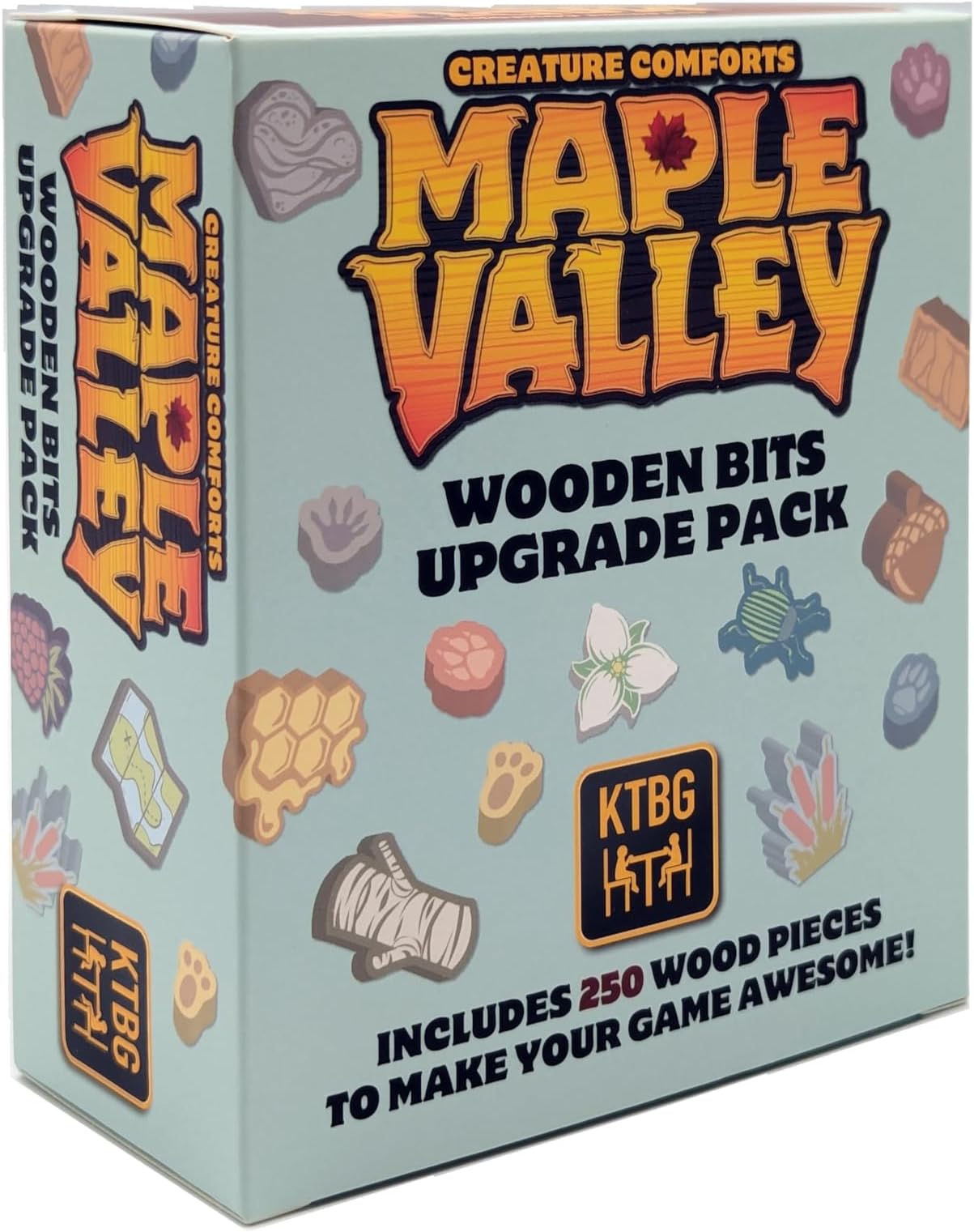 Maple Valley Wood Bits, Strategy Board Game Accessories, for 1 to 5 Players and Ages 8+, KTBG
