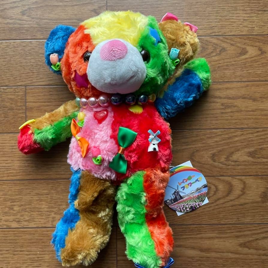 Amazon.co.jp: レインボーフラワーベア ぬいぐるみ