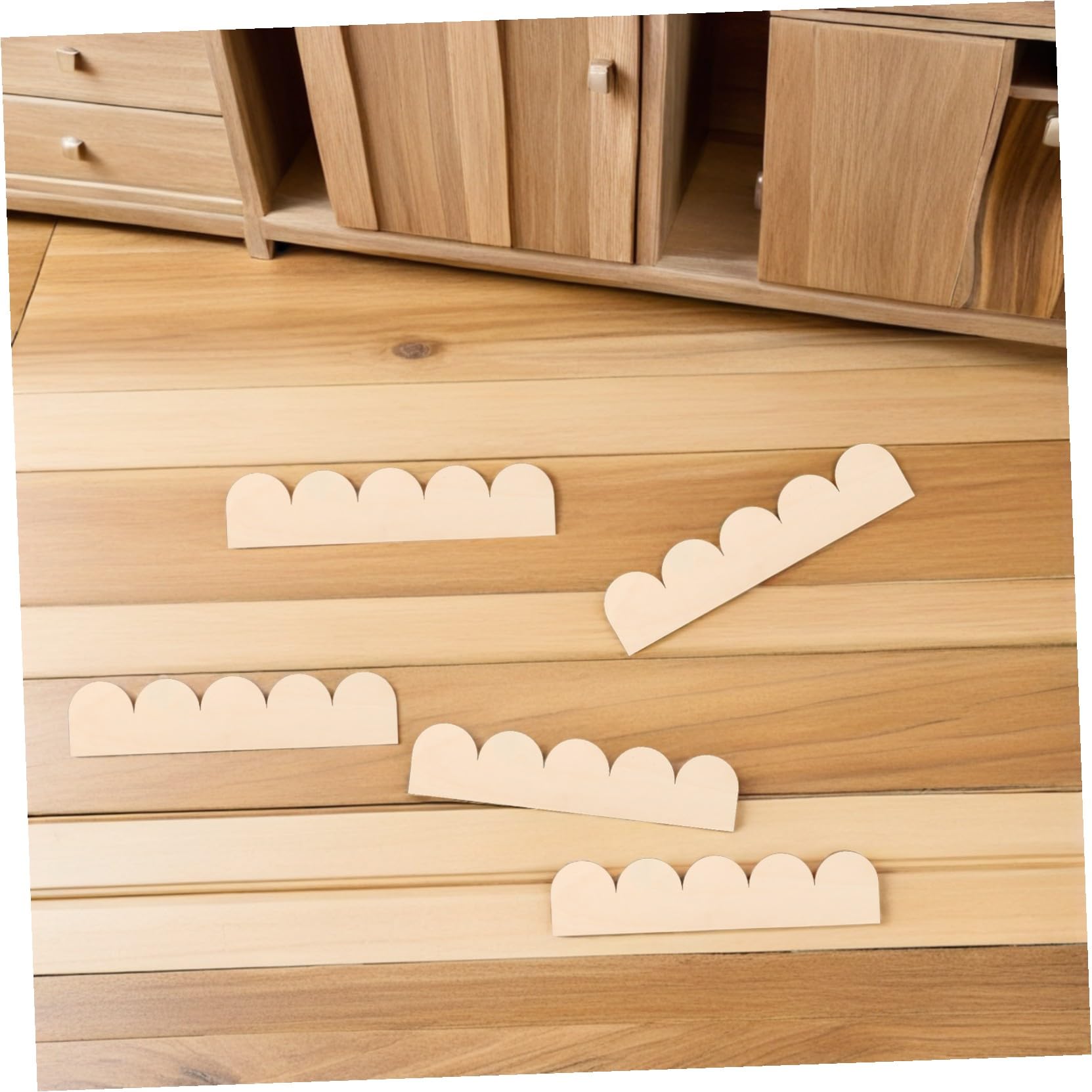 Operitacx 20 Stück Muschelkanten Zierleisten DIY Regal Holzleisten Wandschrank Holzleisten Holzrahmen Dekoration Tür Applikation Zierleisten DIY Holzbordüren