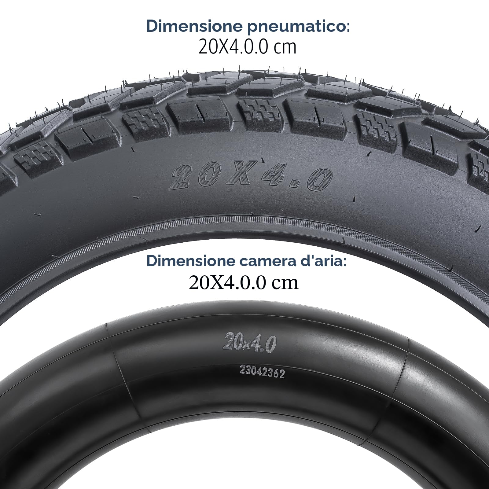 YunSCM 1 confezioni pesante copertoni 20x4.0 ETRTO 102-406 Camera d'aria AV32mm compatibile 98/102-406 20X4.0 Biciclette elettriche pneumatici