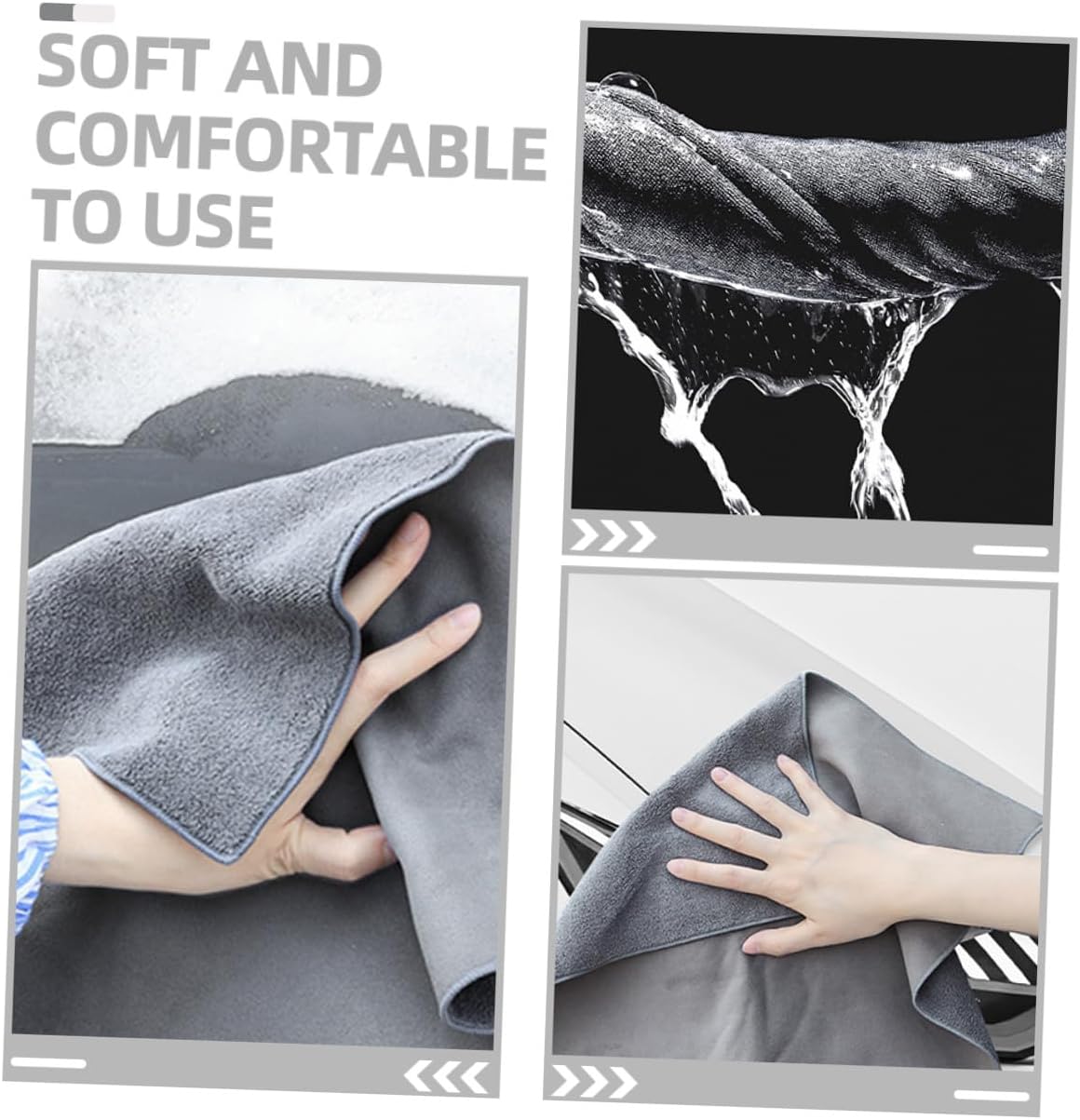 Absorbent Car Drying Towel, Plush Microfiber Cloth for Exterior Cleaning