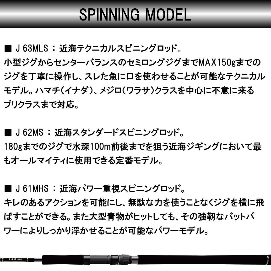 Daiwa Blast J61MHS ・ V : Amazon.it: Sport e tempo libero