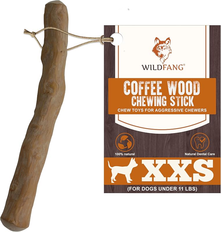 Brinquedo para Mastigar de Madeira de Café Wildfang para Cães XXS, 11 g, Pacote com 1