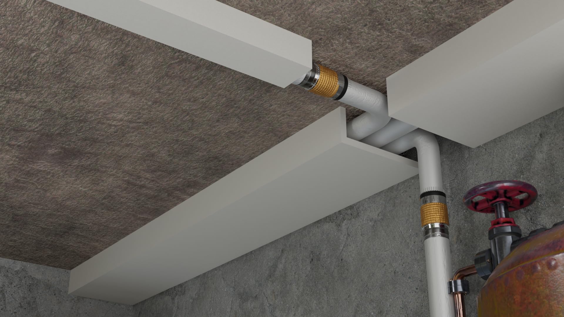 HEXIMO Winkelprofil weiß 1.7 Meter Profile - XPS Abdeckleisten für Heizungsrohre, L-Profil Rohrabdeckleiste Eckleiste Modell: HRA-5-68x200 mm (1.7 Meter/Leiste)