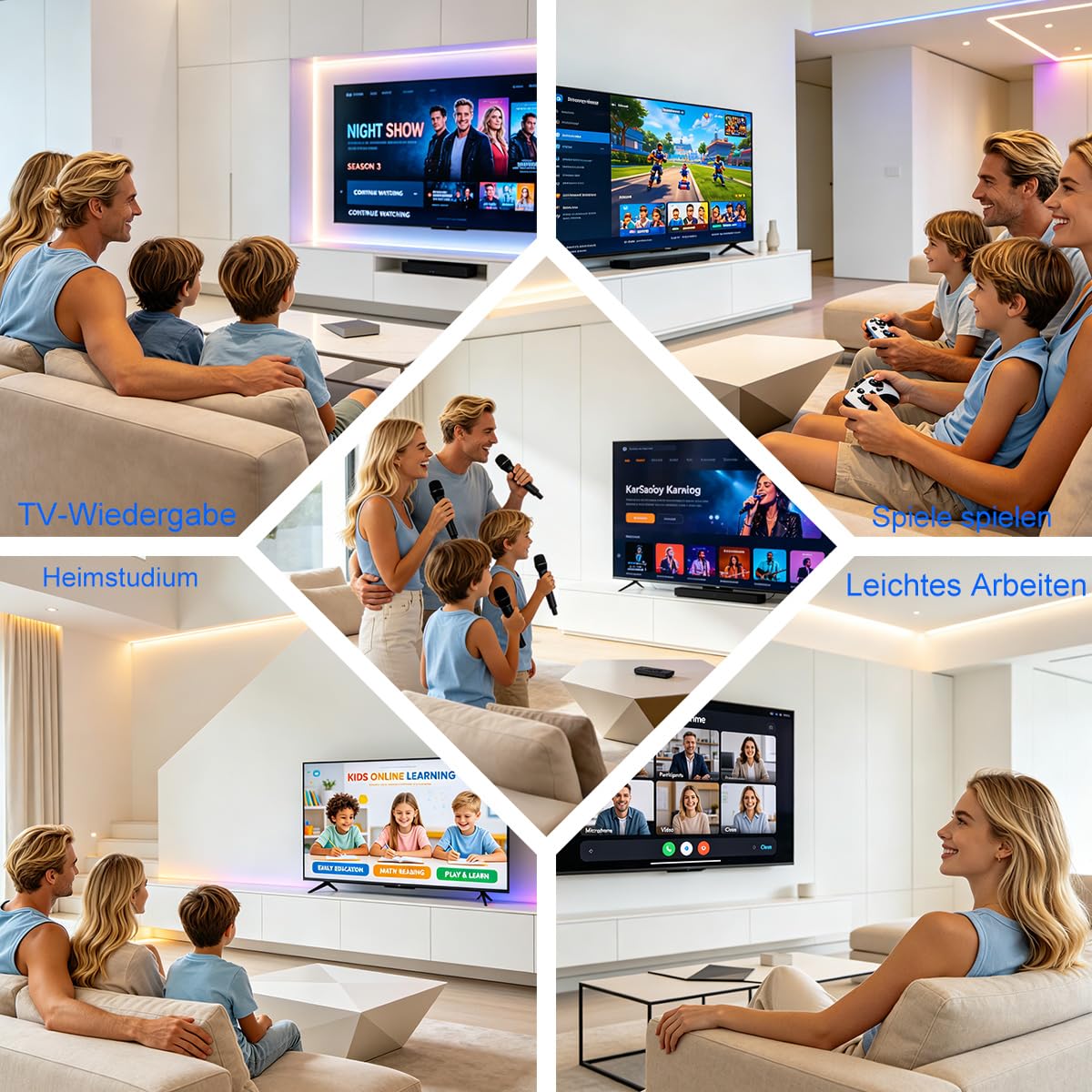 Android 14.0 TV Box 2026, LEFFOT L1 4K TV Streaming Box, 2GB RAM 16GB ROM