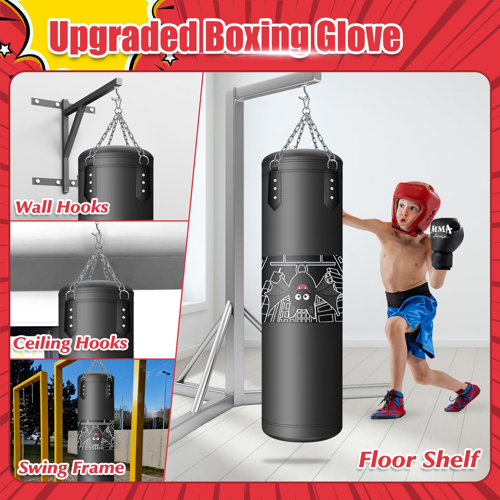 3-12 lat MMA Kickboxing Boxing Karate Muay Thai Karate Fight Home Gym Judo Trening Taekwondo Zestaw do ćwiczeń z dziurkowania