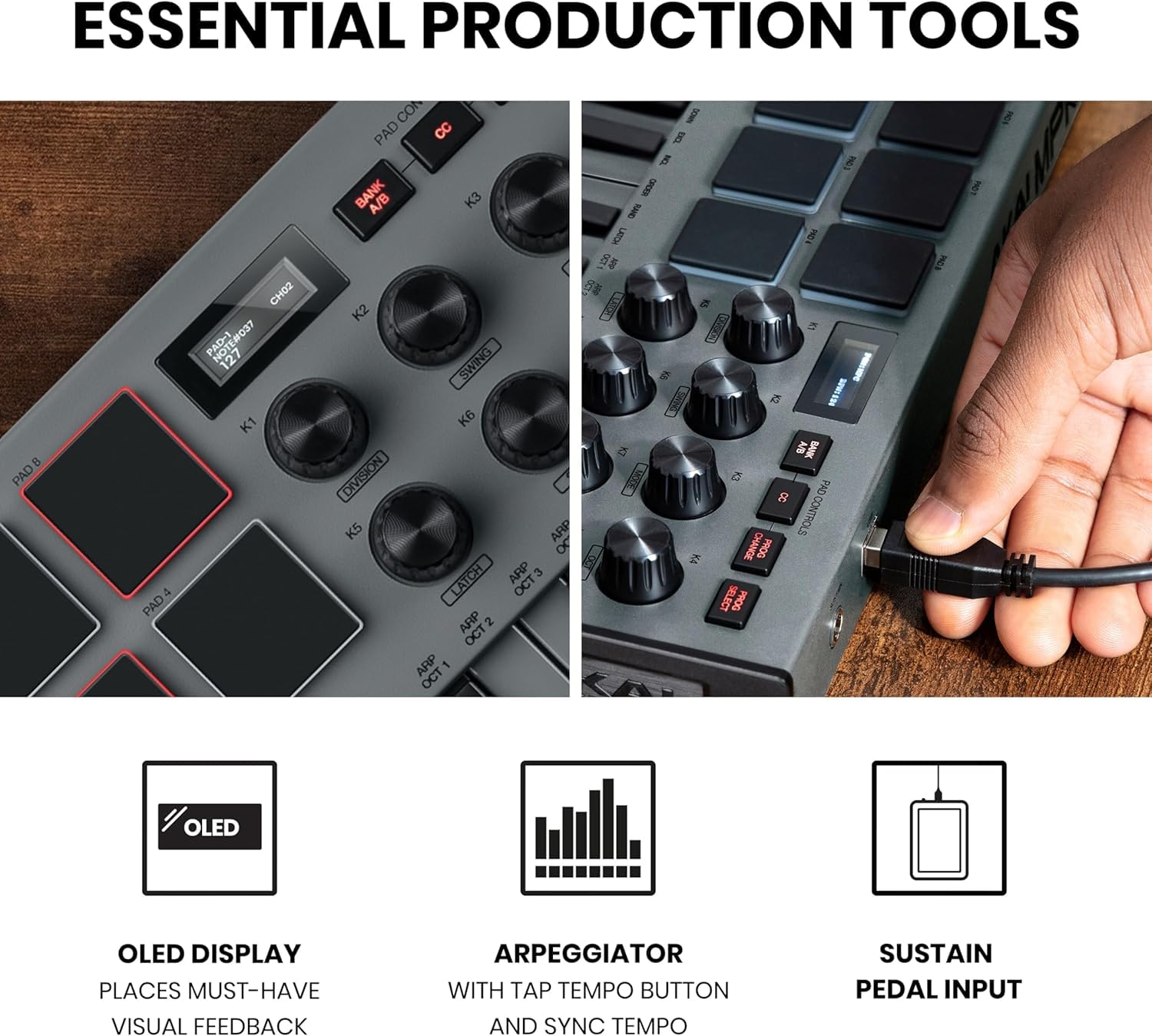AKAI MPK mini MK3 Midiコントローラー キーボード MPK Mini mk3 MIDI Controller | Akai Pro