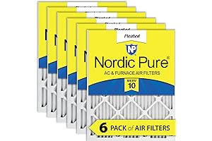 Nordic Pure 20x30x1 Pleated MERV 10 Air Filters