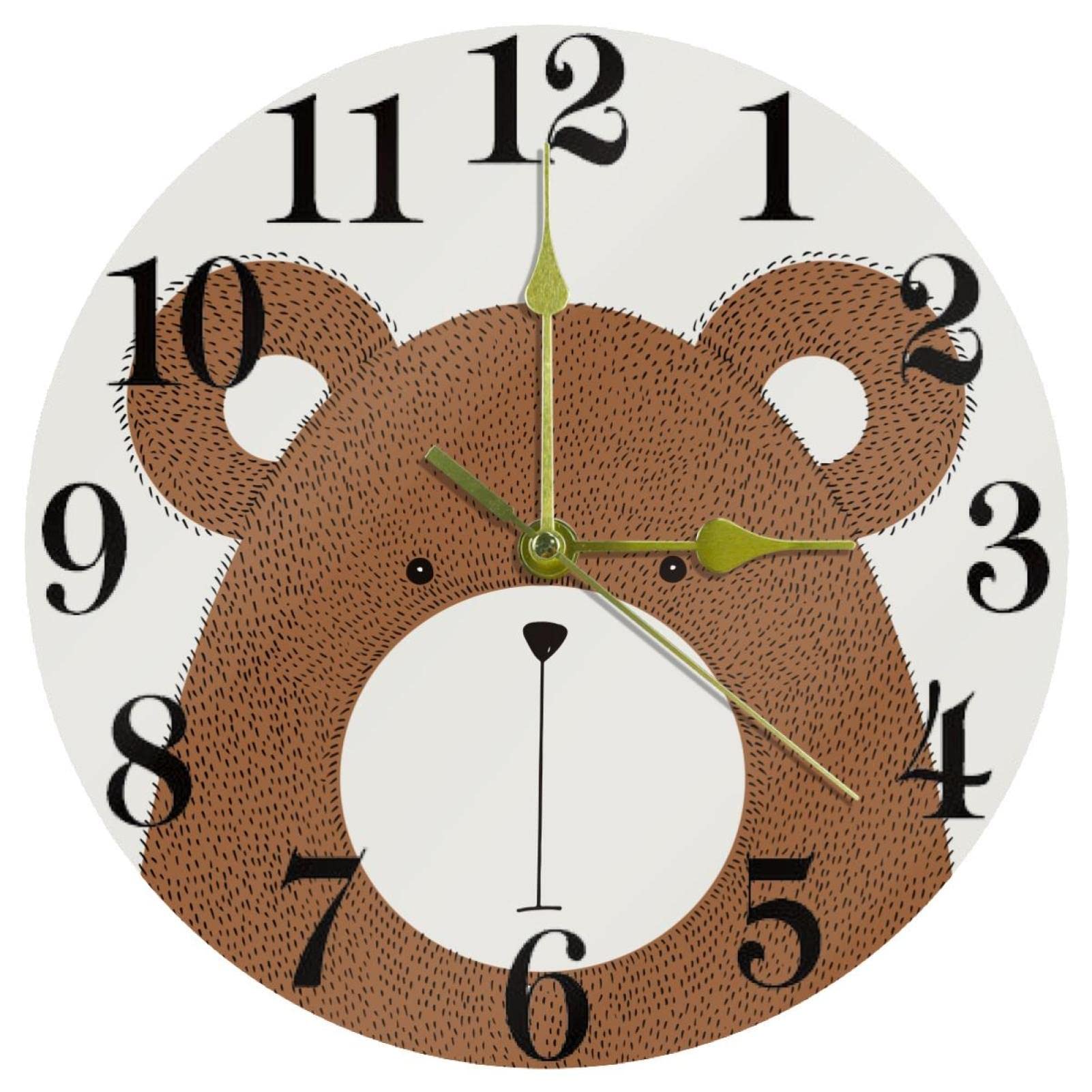Horloge ronde sans bruit pour retrouver le sommeil au calme