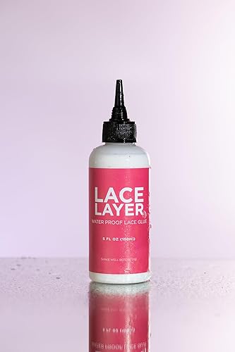 Miniatura 5 de Adhesivo para peluca de encaje, 5 onzas, pegamento invisible para pelucas de encaje, frontales y cierres, pegamento frontal de encaje impermeable y