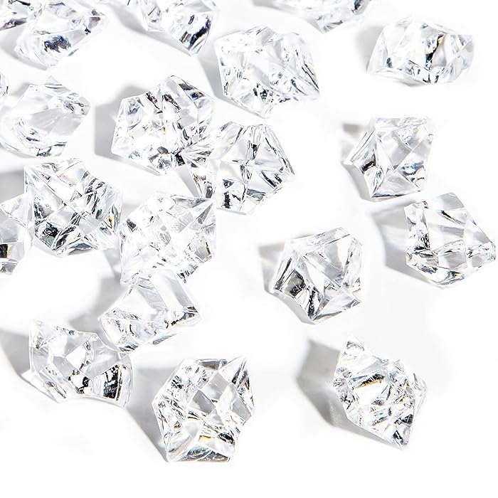 Buy DomeStar Fake Ice Rocks, 2000PCS Clear Acrylic Ice Rocks Fake