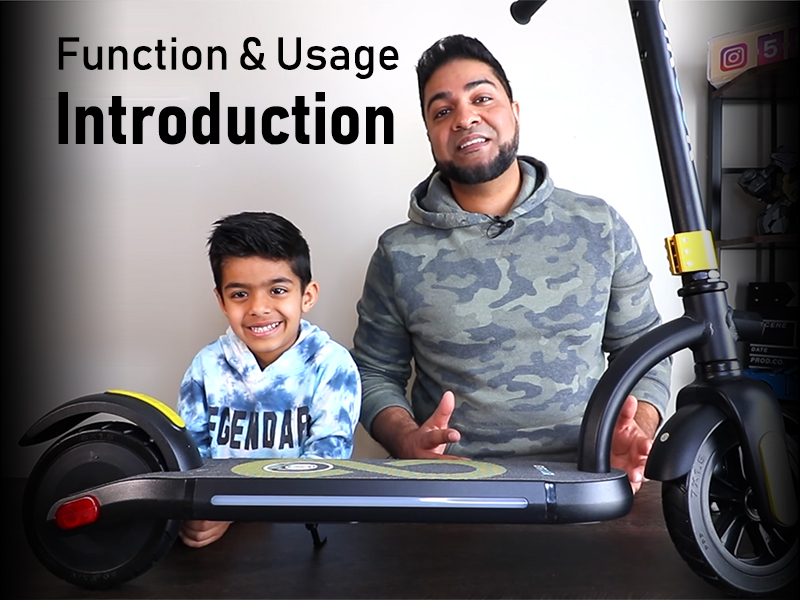 Gyroor H40 Electric Scooter for Kids Ages 8-12, 180W Motor, LED